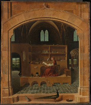 Antonello da Messina, Saint Jerome in his Study, about 1475 © The National Gallery, London
